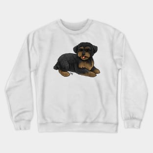 Dog - Yorkipoo - Black and Tan Crewneck Sweatshirt